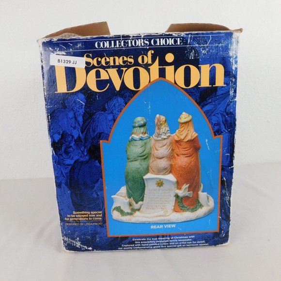 Giny Inc We Three Kings Nativity Figures Vtg 1992 Scenes of Devotion Frost FLAW - Picture 11 of 12